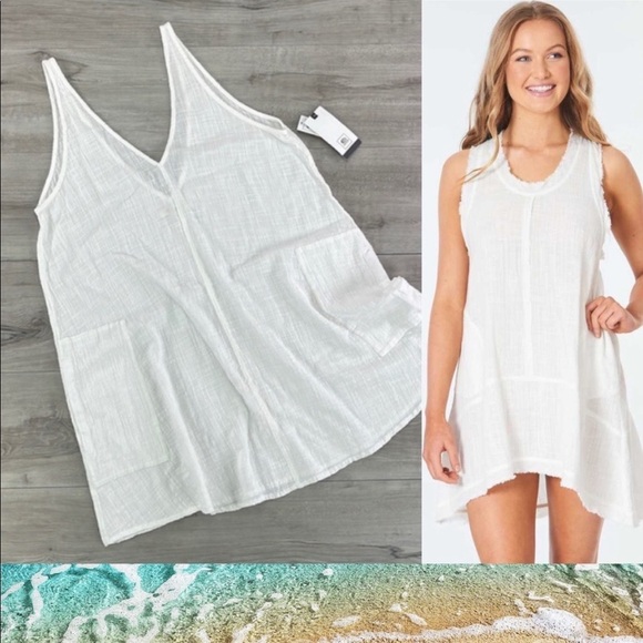 Rip Curl Other - Rip Curl White Sleeveless Beach Tunic Coverup